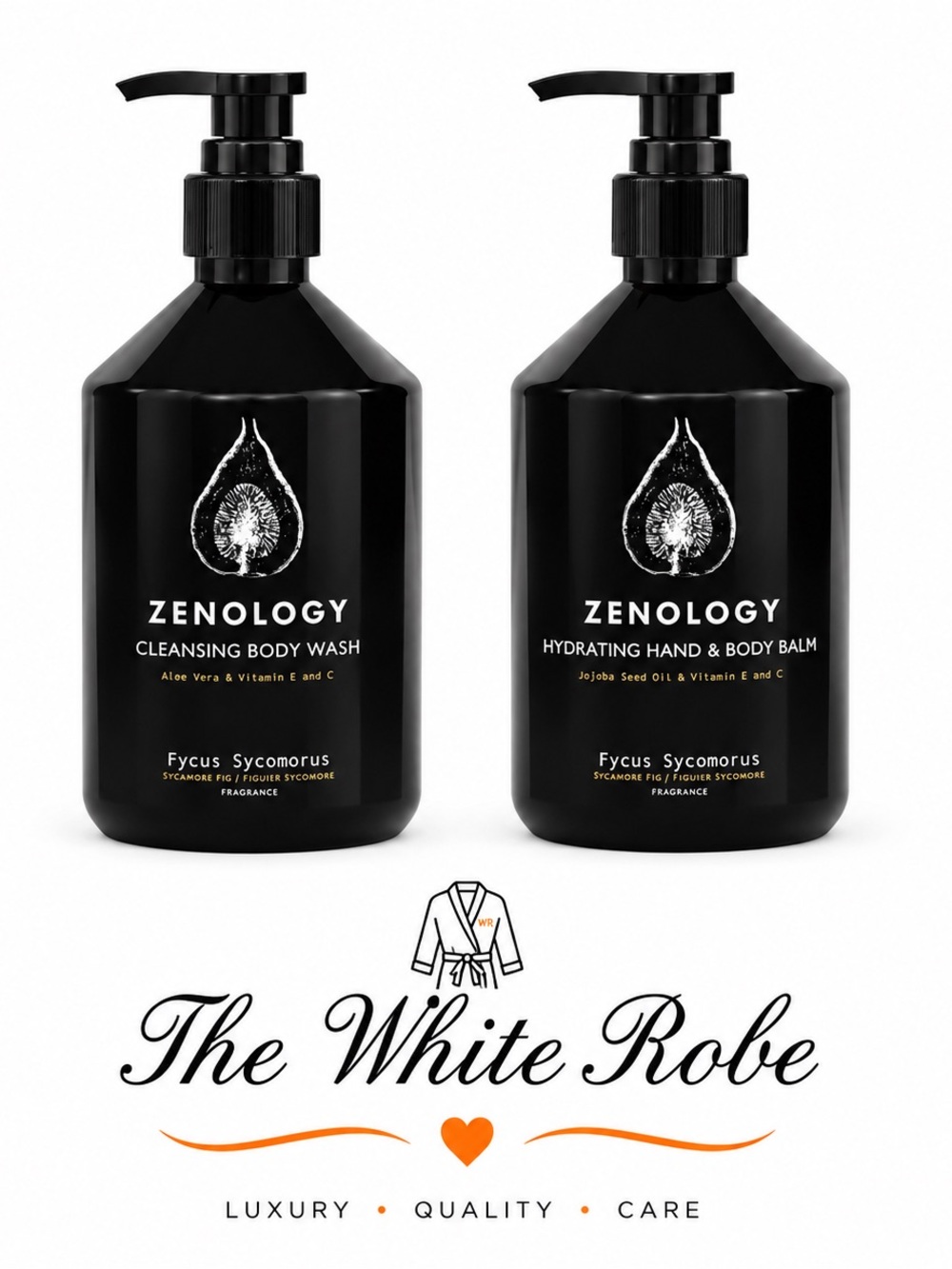 ZENOLOGY LUXURY BODY CARE - CLEANSING BODY WASH & HYDRATING HAND + BODY BALM